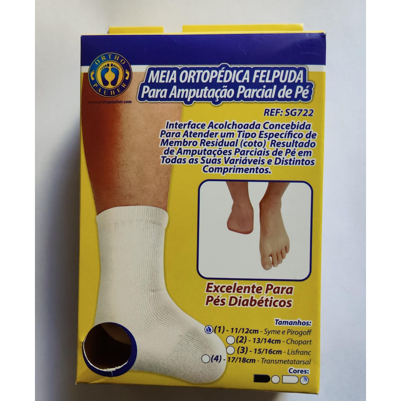 Meia Ortopédica Felpuda para Amputação Parcial de Pé - Ortho Pauher - Imagem 2