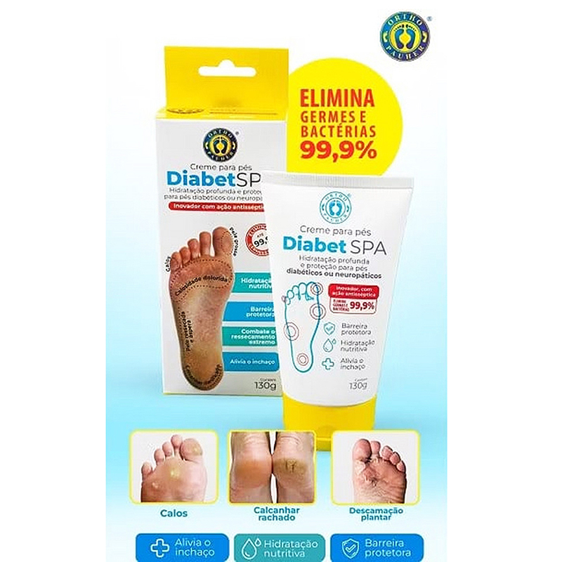 Creme Diabet Spa Hidratante para Pé Diabético - Ortho Pauher