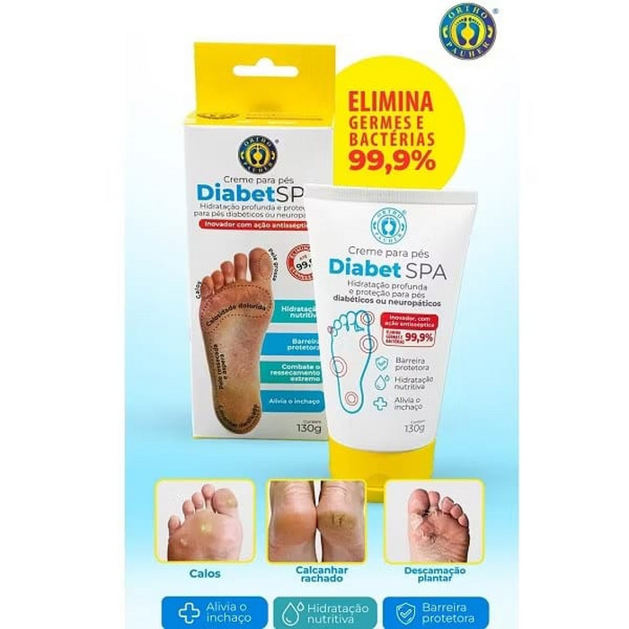 Creme Diabet Spa Hidratante para Pé Diabético - Ortho Pauher - Imagem 2