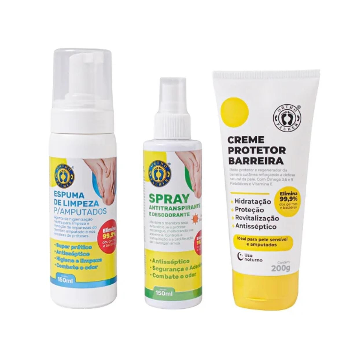 Kit Completo de Higiene para Amputado 3 em 1 - Ortho Pauher - Imagem 2