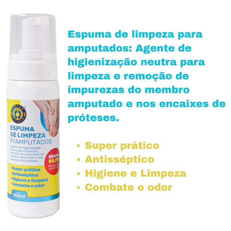 Kit Completo de Higiene para Amputado 3 em 1 - Ortho Pauher