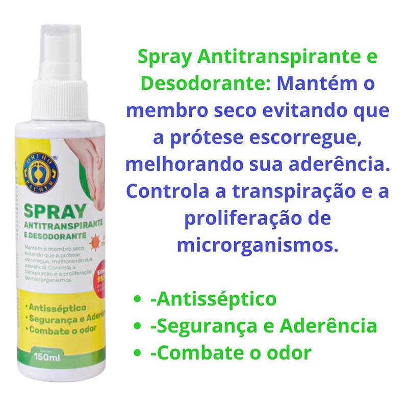 Kit Completo de Higiene para Amputado 3 em 1 - Ortho Pauher