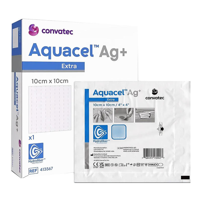 Curativo com Prata Ação Antimicrobiana - Aquacel Ag+ Convatec