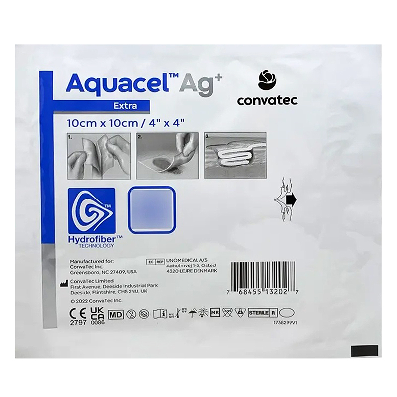 Curativo com Prata Ação Antimicrobiana - Aquacel Ag+ Convatec - Imagem 3