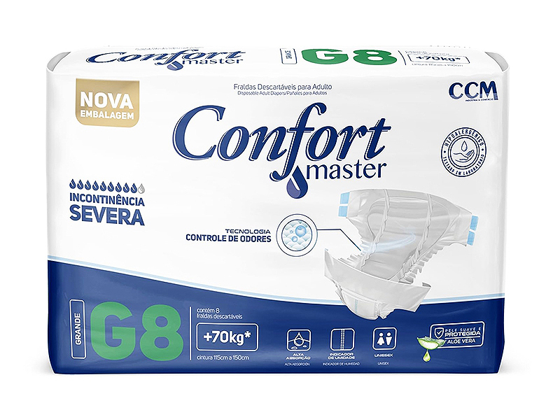 Fralda Geriátrica com Alta Absorção - Confort Master