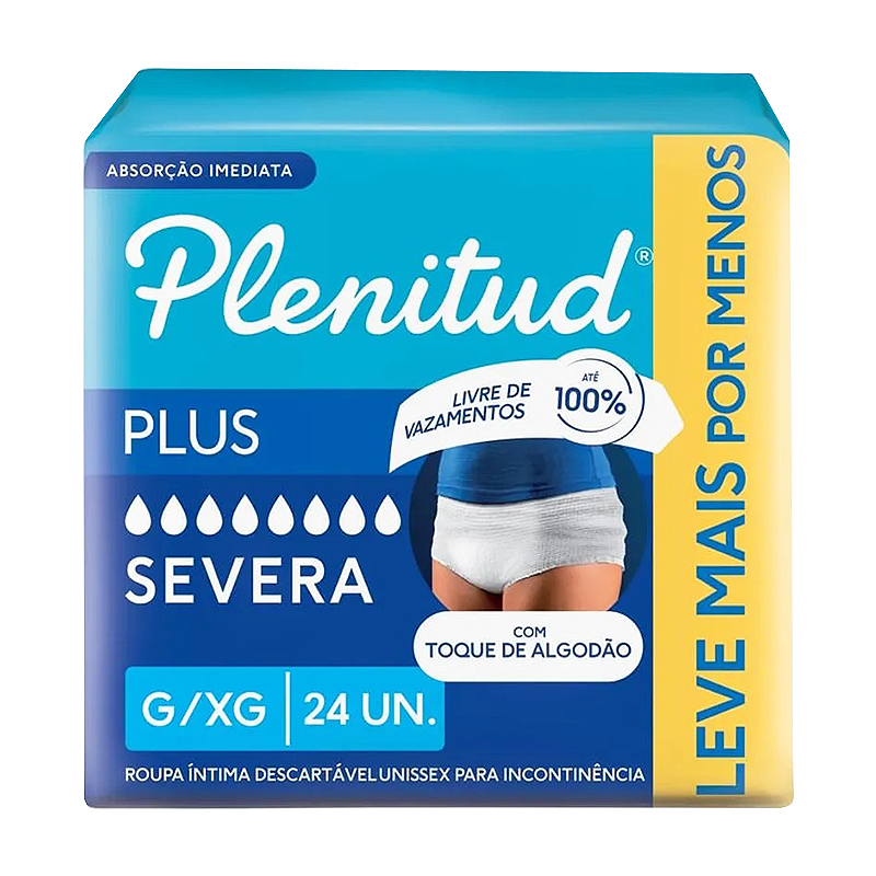 Fralda Geriátrica para Incontinência Severa - Plenitud Plus
