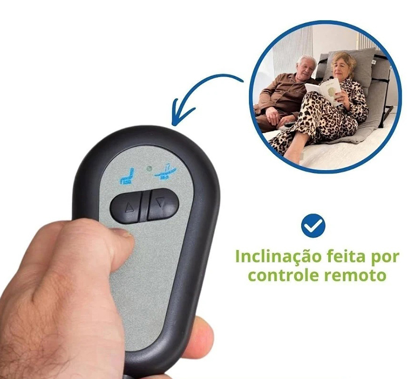 Encosto de Cama Elétrico Reclinável para Acamados e Idoso - Levita Pro LF02 Ortho Pauher