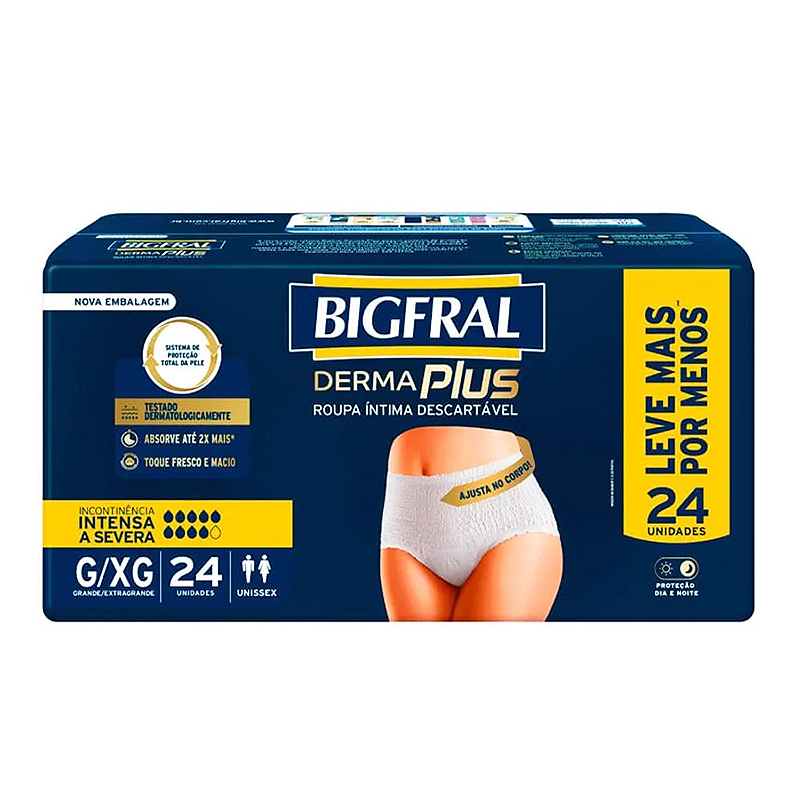 Roupa Íntima Descartável Derma Plus - Bigfral