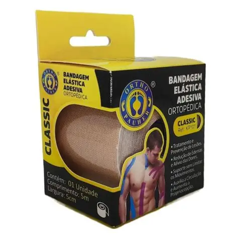 Bandagem Elástica Adesiva 5cm x 3m - Ortho Pauher - Imagem 3