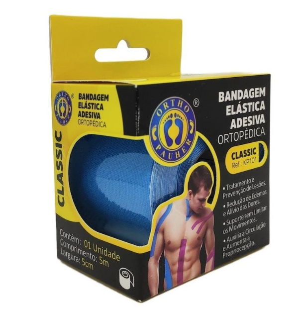 Bandagem Elástica Adesiva 5cm x 3m - Ortho Pauher - Imagem 5