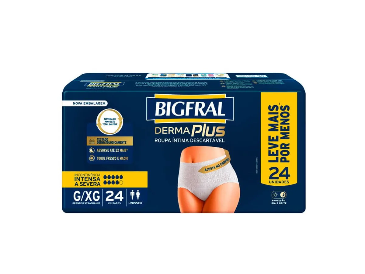 Roupa Íntima Descartável Derma Plus - Bigfral