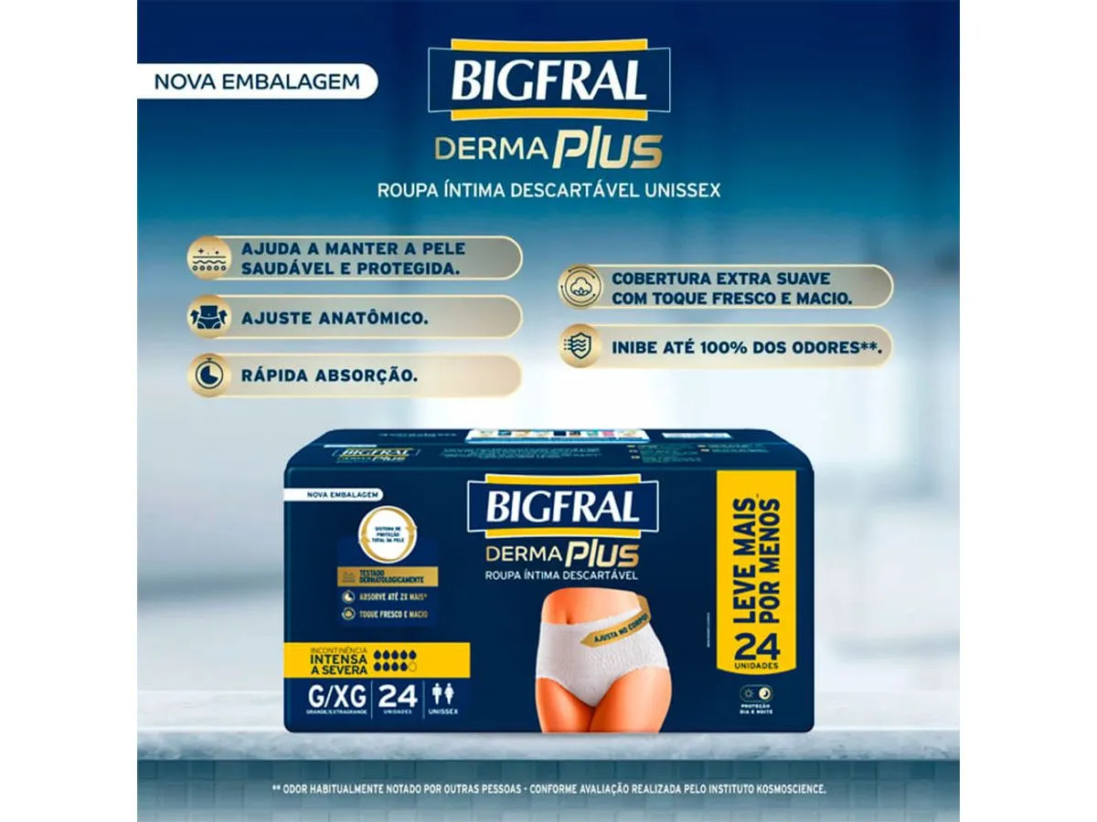 Roupa Íntima Descartável Derma Plus - Bigfral - Imagem 3