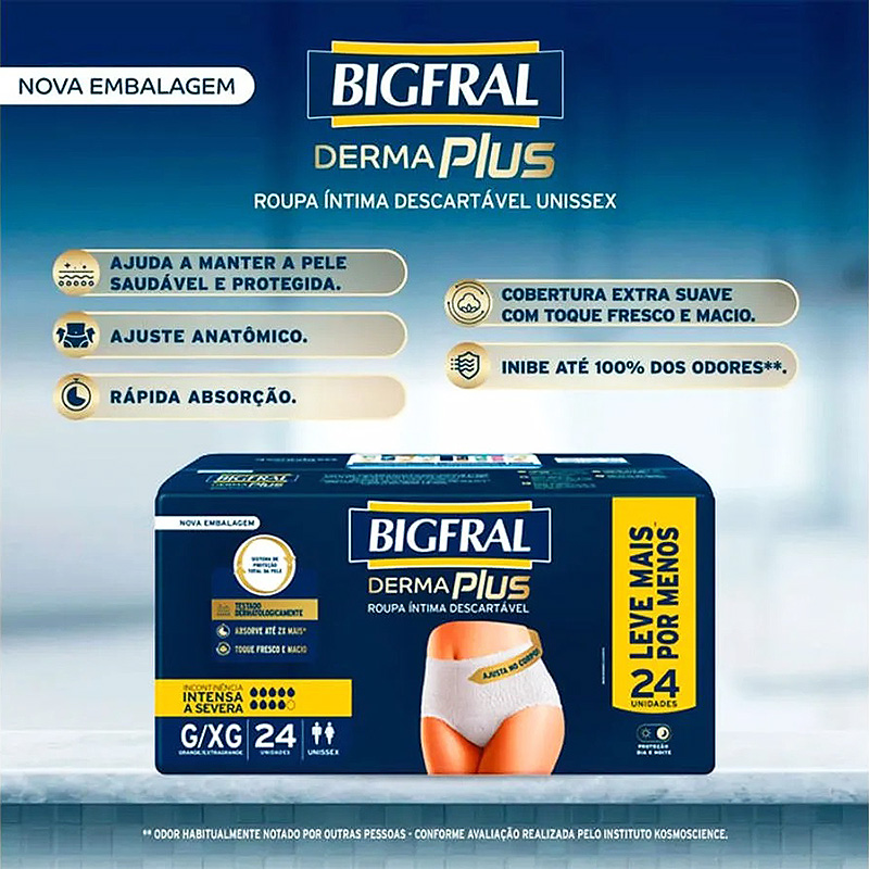 Roupa Íntima Descartável Derma Plus - Bigfral - Imagem 6