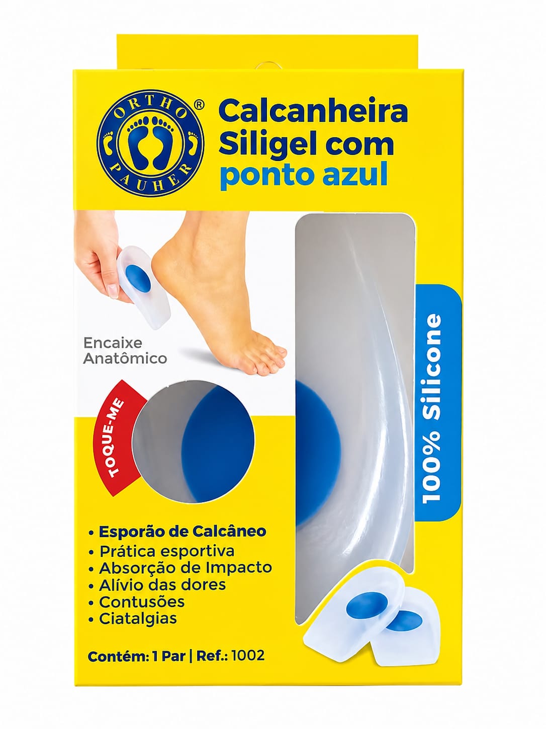 Calcanheira Siligel Com Ponto Azul - Ortho Pauher - Imagem 5